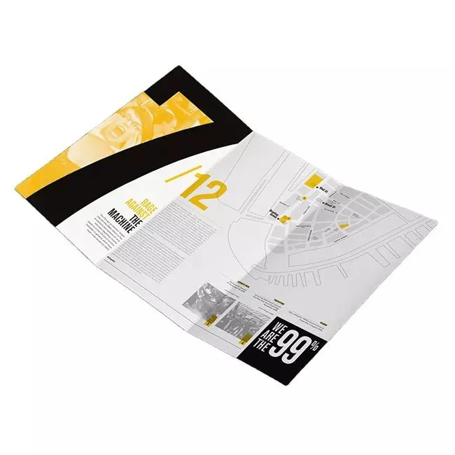 Custom Coated Paper Waterproof Postcard Flyer Printing A4 A5 Brochure