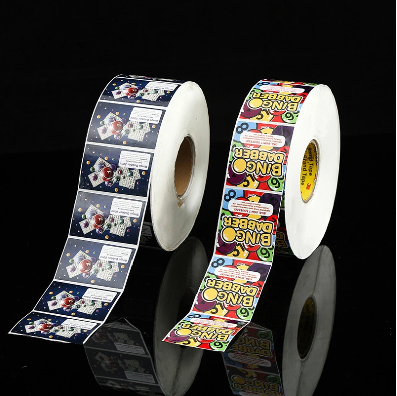 Self-Adhesive Custom Roll Packin Picture Label UV Printing Service Frozen Food Beauty Products Tag Brand Trademark PVC PE Pet Plastic Vinyl Packaging Stickers