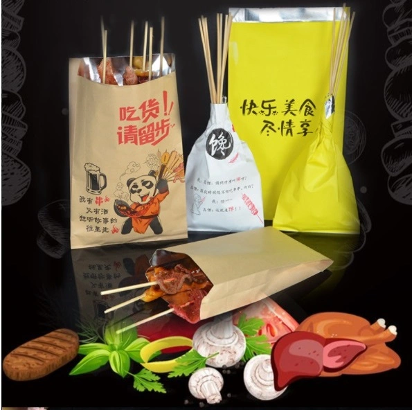 Kebab Grill BBQ Food Aluminum Foil Paper Bag